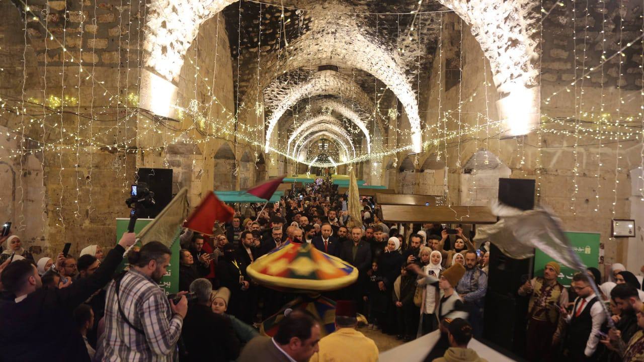 Opening of the Jarat Al-Qalaa Weekly Market in Khan Al-Shouna, Aleppo